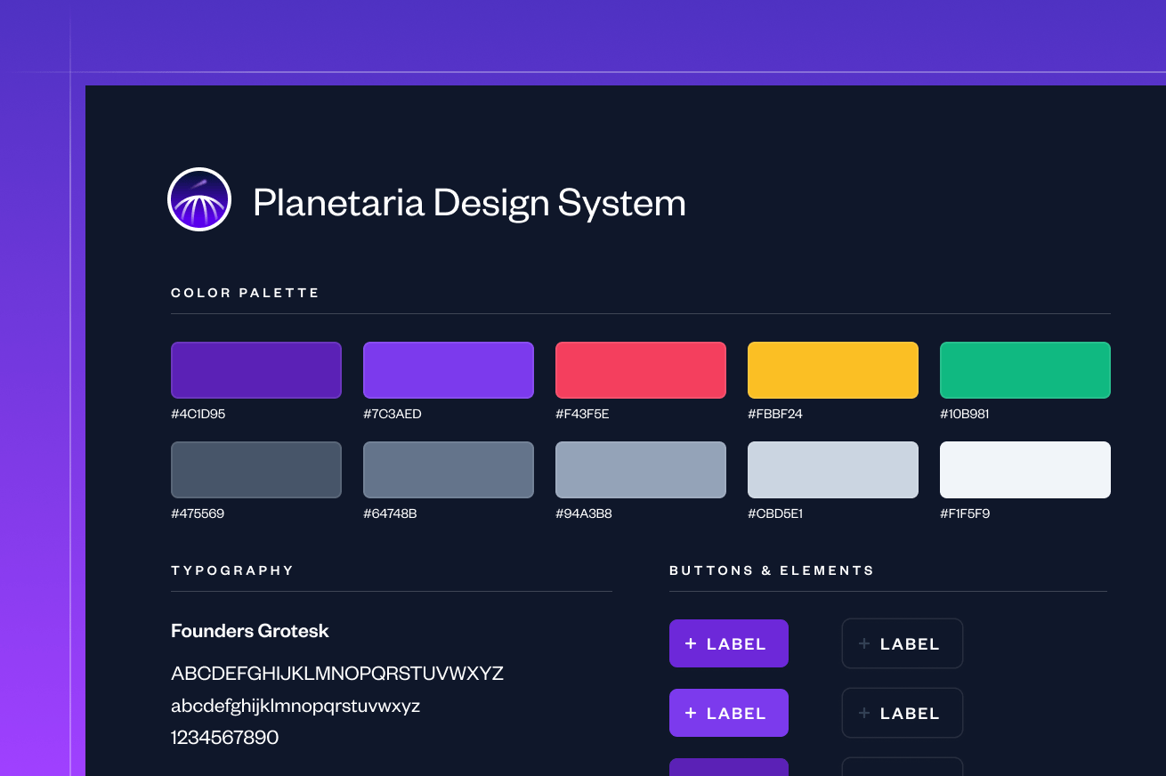 Planetaria design system